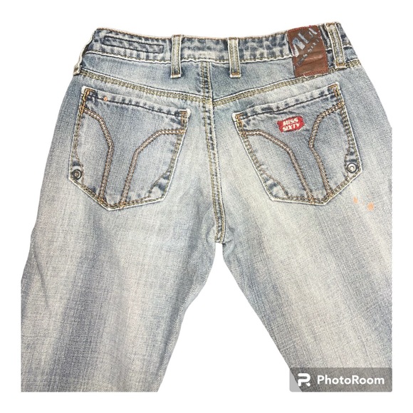 Miss Sixty Eden Style Low Rise Boot Cut Ripped Jeans - 24 - Picture 9 of 16